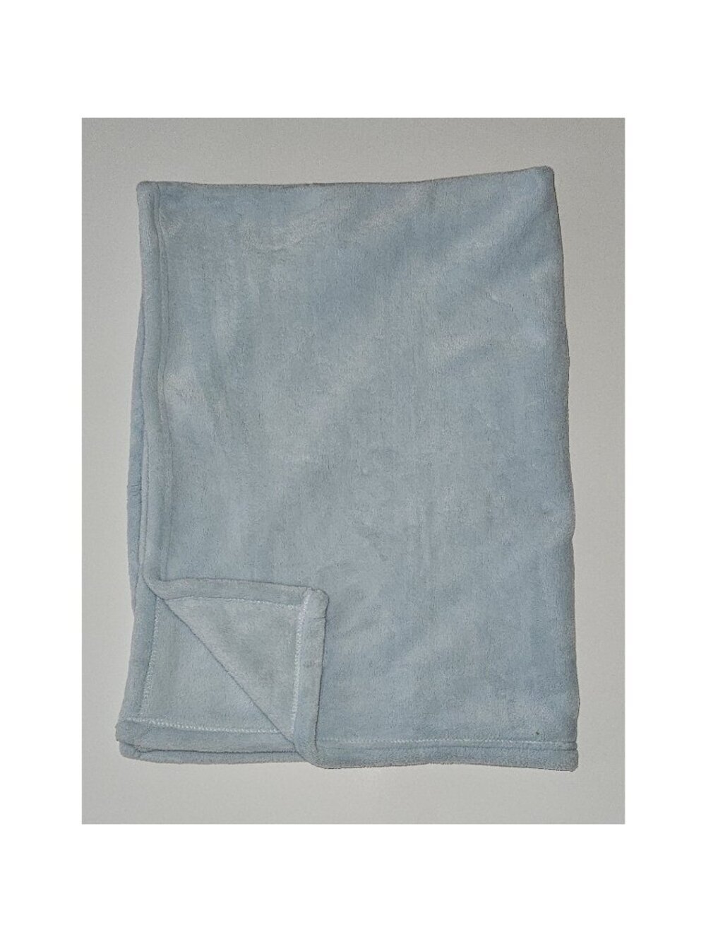 Cloud Island Solid Light Blue Soft Fleece Baby Blanket 30x40